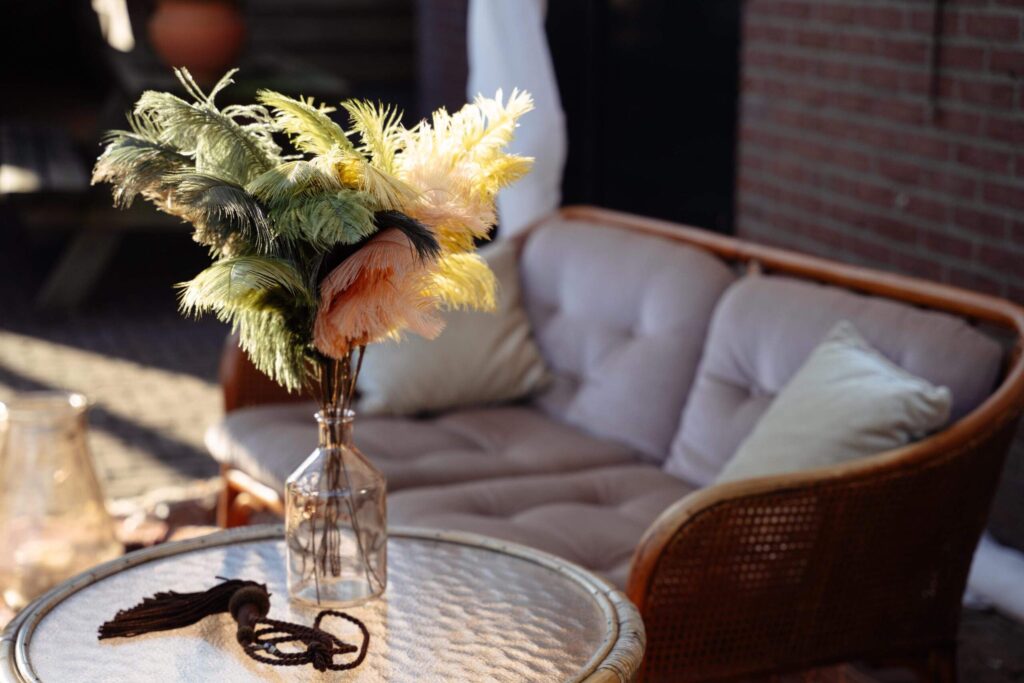 Tafel decoratie bruiloft foto 4
